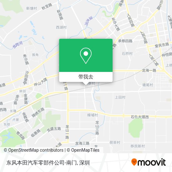 东风本田汽车零部件公司-南门地图