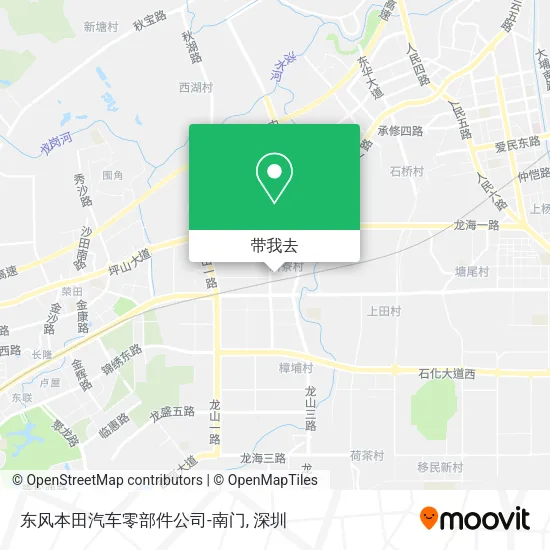 东风本田汽车零部件公司-南门地图