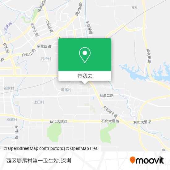 西区塘尾村第一卫生站地图
