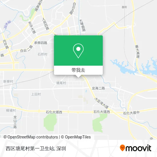 西区塘尾村第一卫生站地图