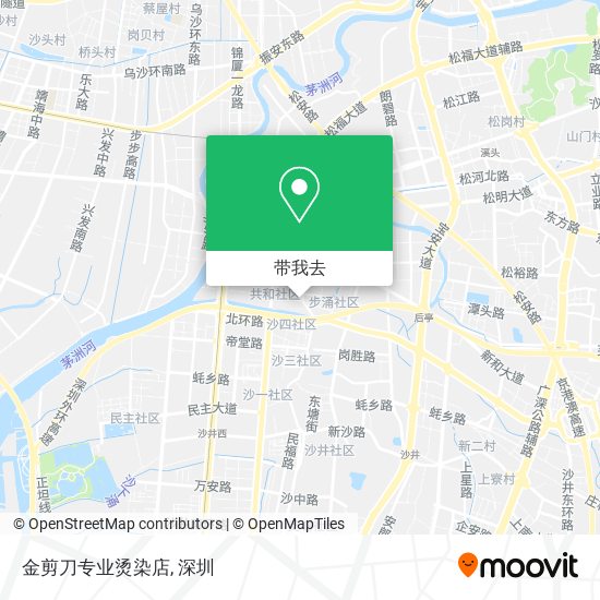 金剪刀专业烫染店地图