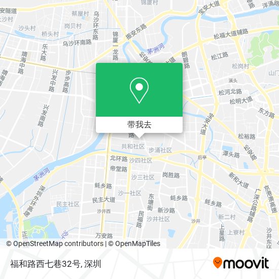 福和路西七巷32号地图