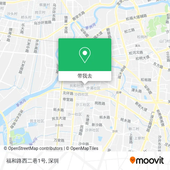 福和路西二巷1号地图