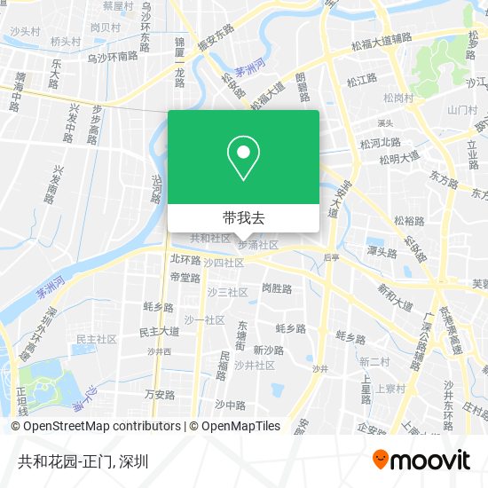 共和花园-正门地图