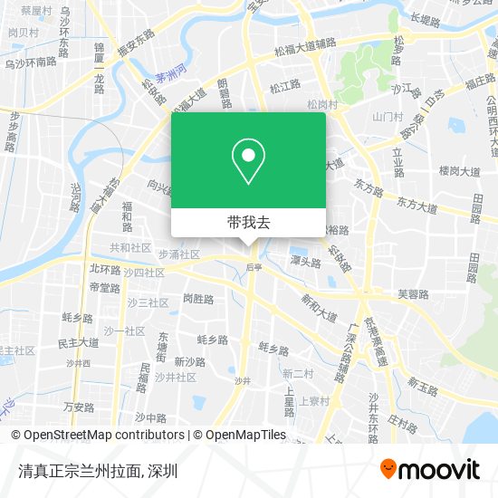 清真正宗兰州拉面地图