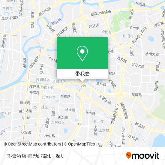 良德酒店-自动取款机地图