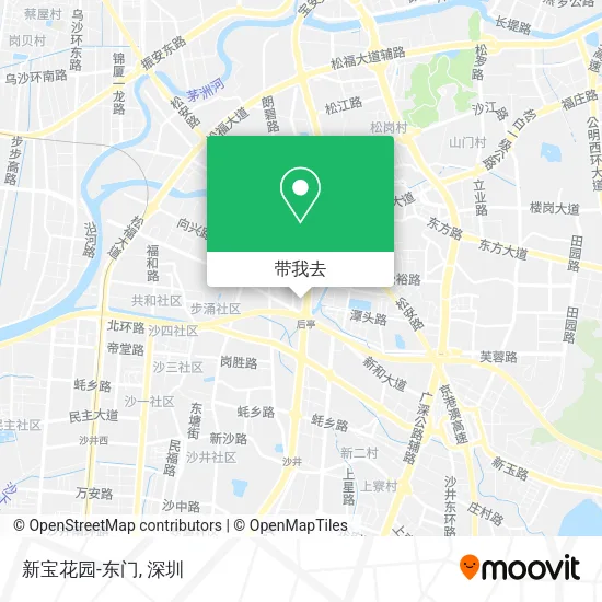 新宝花园-东门地图
