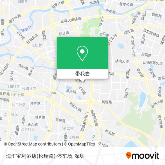 海汇宝利酒店(松瑞路)-停车场地图