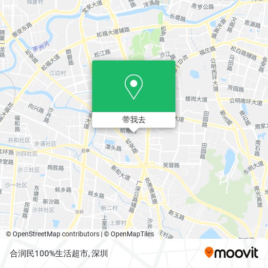 合润民100%生活超市地图