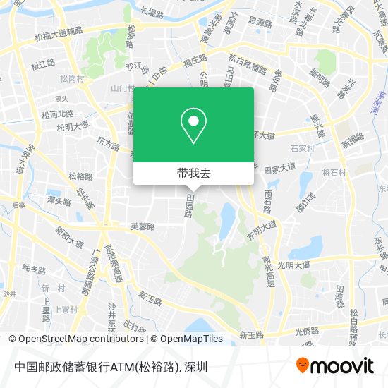 中国邮政储蓄银行ATM(松裕路)地图
