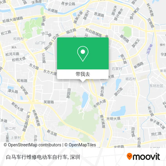 白马车行维修电动车自行车地图