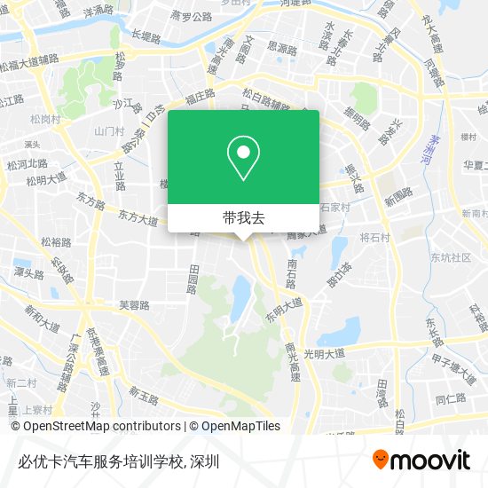 必优卡汽车服务培训学校地图