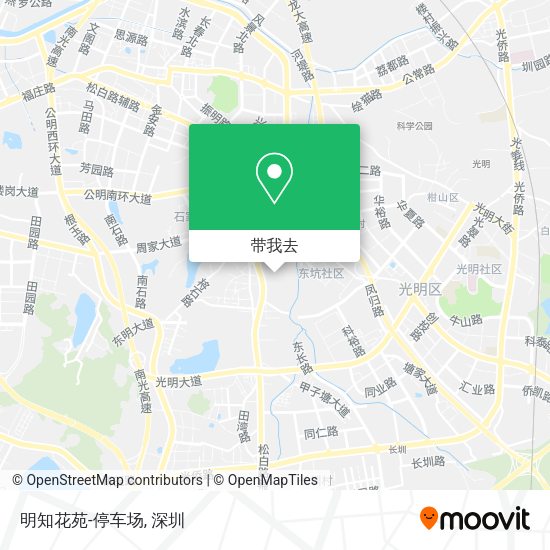 明知花苑-停车场地图
