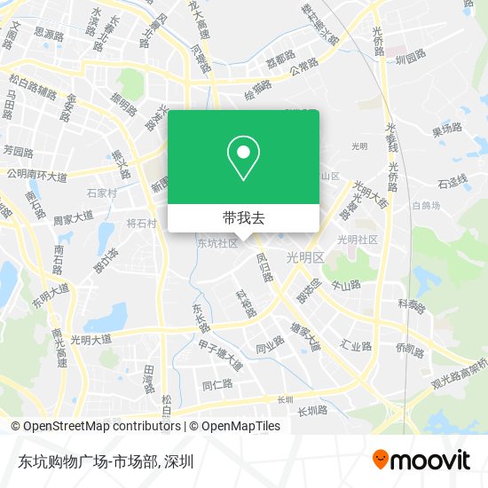 东坑购物广场-市场部地图