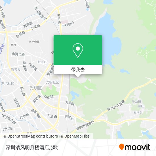深圳清风明月楼酒店地图