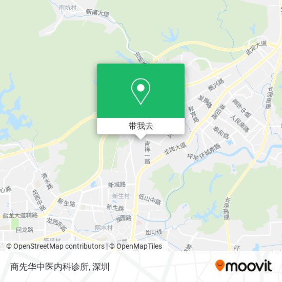 商先华中医内科诊所地图