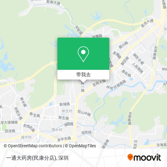 一通大药房(民康分店)地图