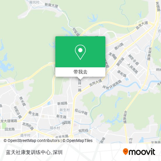 蓝天社康复训练中心地图