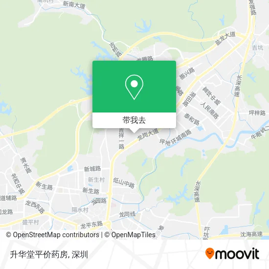 升华堂平价药房地图