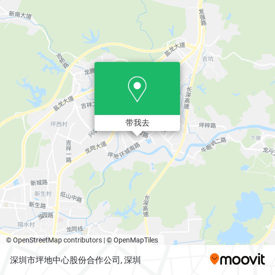 深圳市坪地中心股份合作公司地图