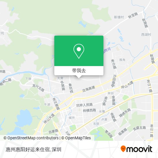 惠州惠阳好运来住宿地图