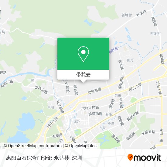 惠阳白石综合门诊部-永达楼地图