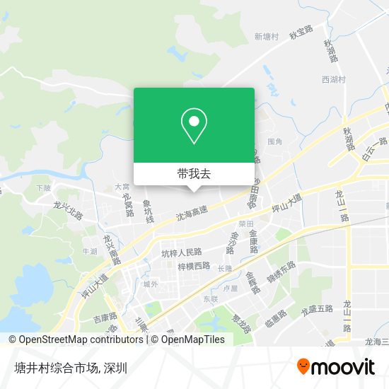 塘井村综合市场地图