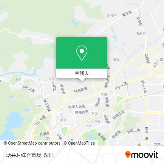 塘井村综合市场地图