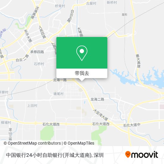 中国银行24小时自助银行(开城大道南)地图