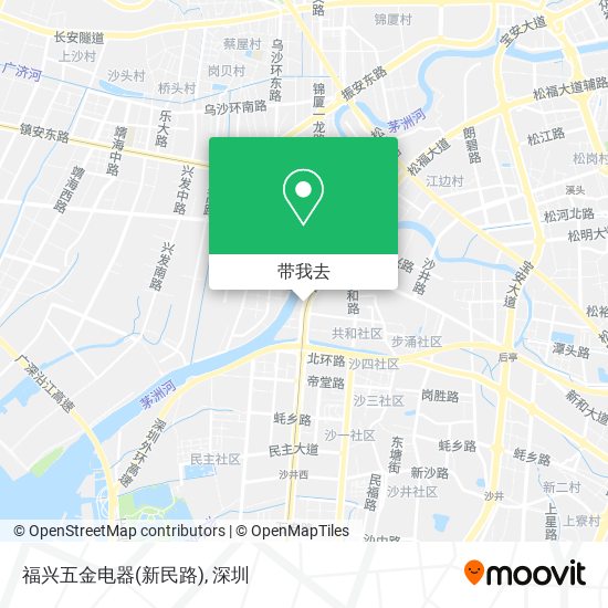 福兴五金电器(新民路)地图