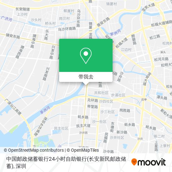 中国邮政储蓄银行24小时自助银行(长安新民邮政储蓄)地图