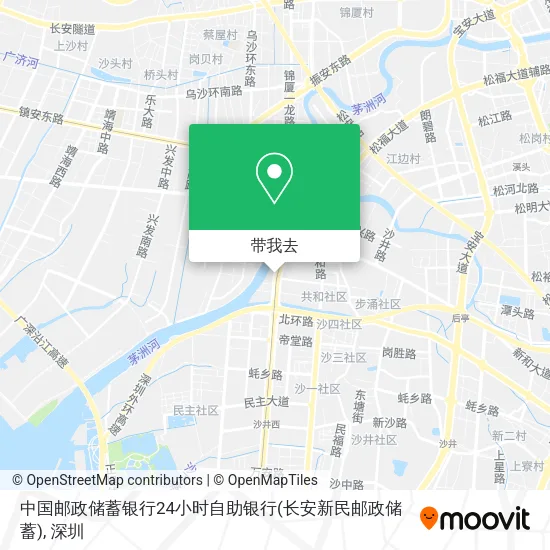 中国邮政储蓄银行24小时自助银行(长安新民邮政储蓄)地图