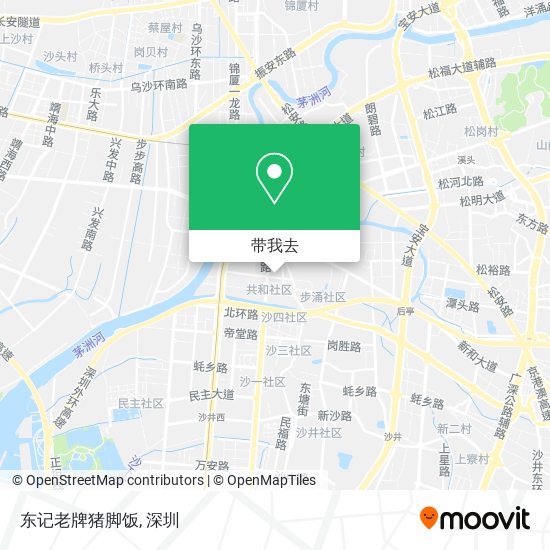 东记老牌猪脚饭地图