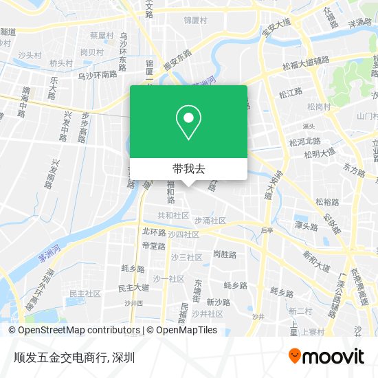 顺发五金交电商行地图