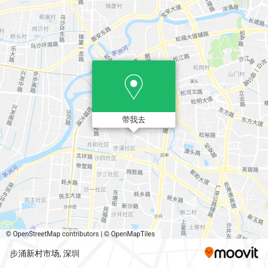 步涌新村市场地图