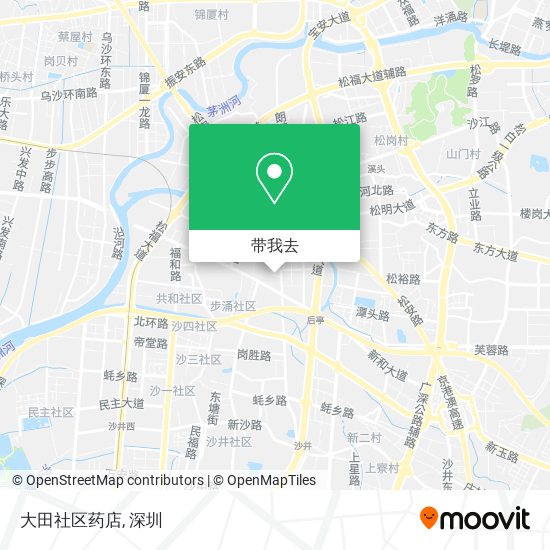 大田社区药店地图