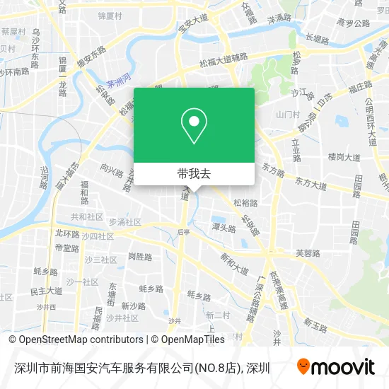 深圳市前海国安汽车服务有限公司(NO.8店)地图