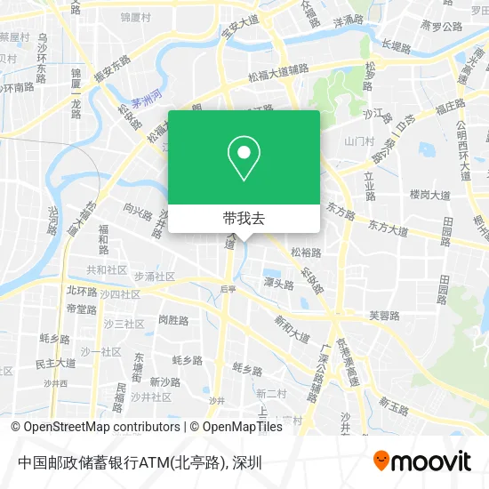 中国邮政储蓄银行ATM(北亭路)地图