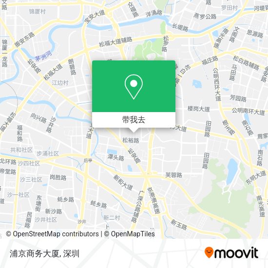 浦京商务大厦地图