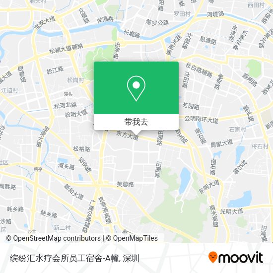 缤纷汇水疗会所员工宿舍-A幢地图