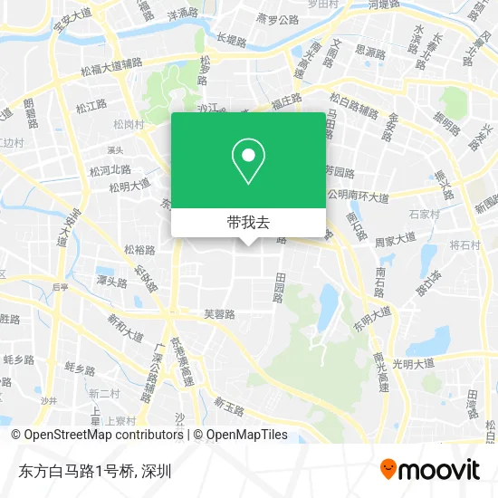 东方白马路1号桥地图