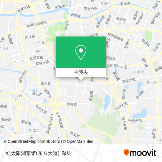 红太阳湘菜馆(东方大道)地图
