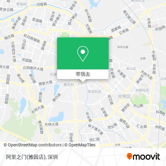 阿里之门(雅园店)地图