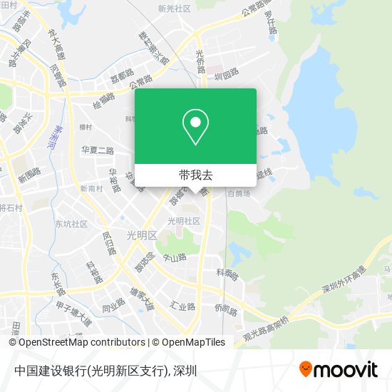 中国建设银行(光明新区支行)地图