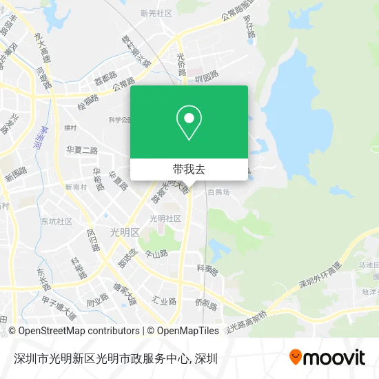 深圳市光明新区光明市政服务中心地图