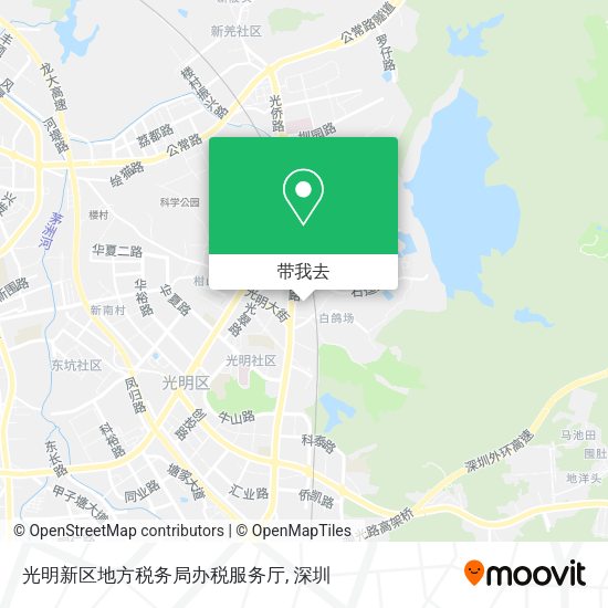 光明新区地方税务局办税服务厅地图