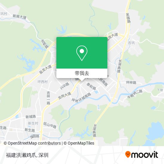 福建洪濑鸡爪地图