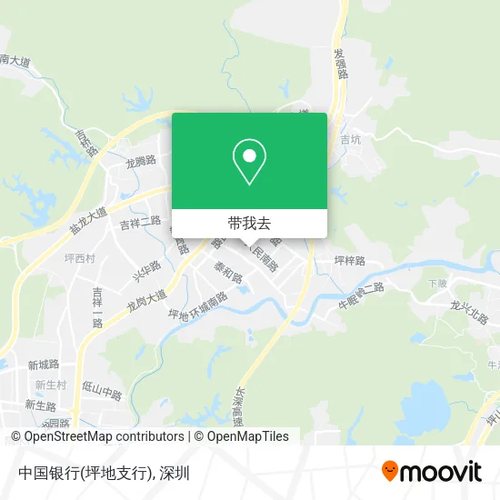 中国银行(坪地支行)地图
