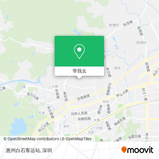 惠州白石客运站地图