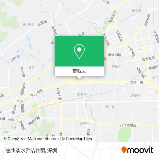惠州淡水雅洁住宿地图